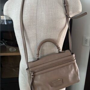 Marc Jacobs Beige Leather Crossbody Bag